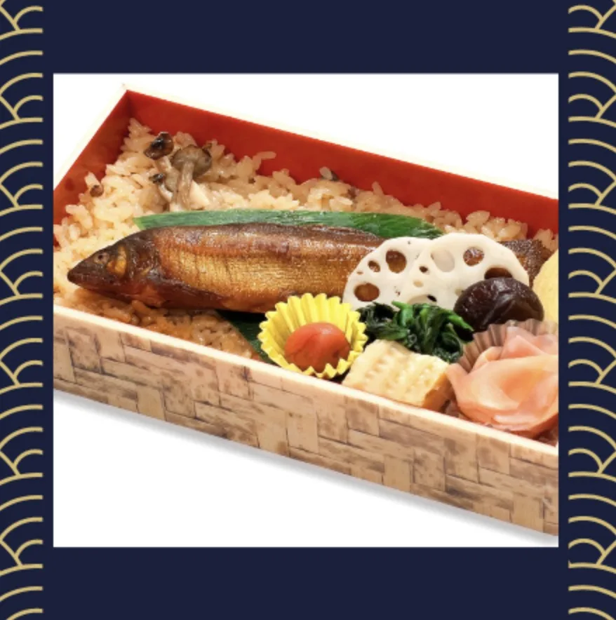 東京駅駅弁。より藤「鮎屋三代(塩焼き・甘露煮)」