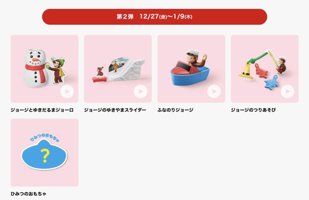 おさるのジョージハッピーセット