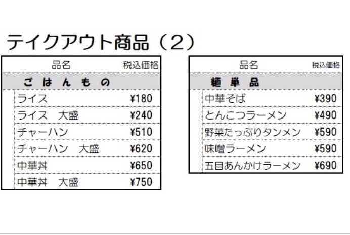 日高屋テイクアウトネット注文