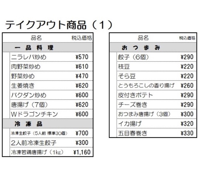日高屋テイクアウトネット注文