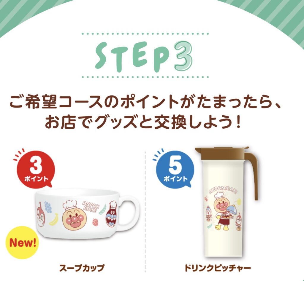 ガストアンパンマン景品交換方法