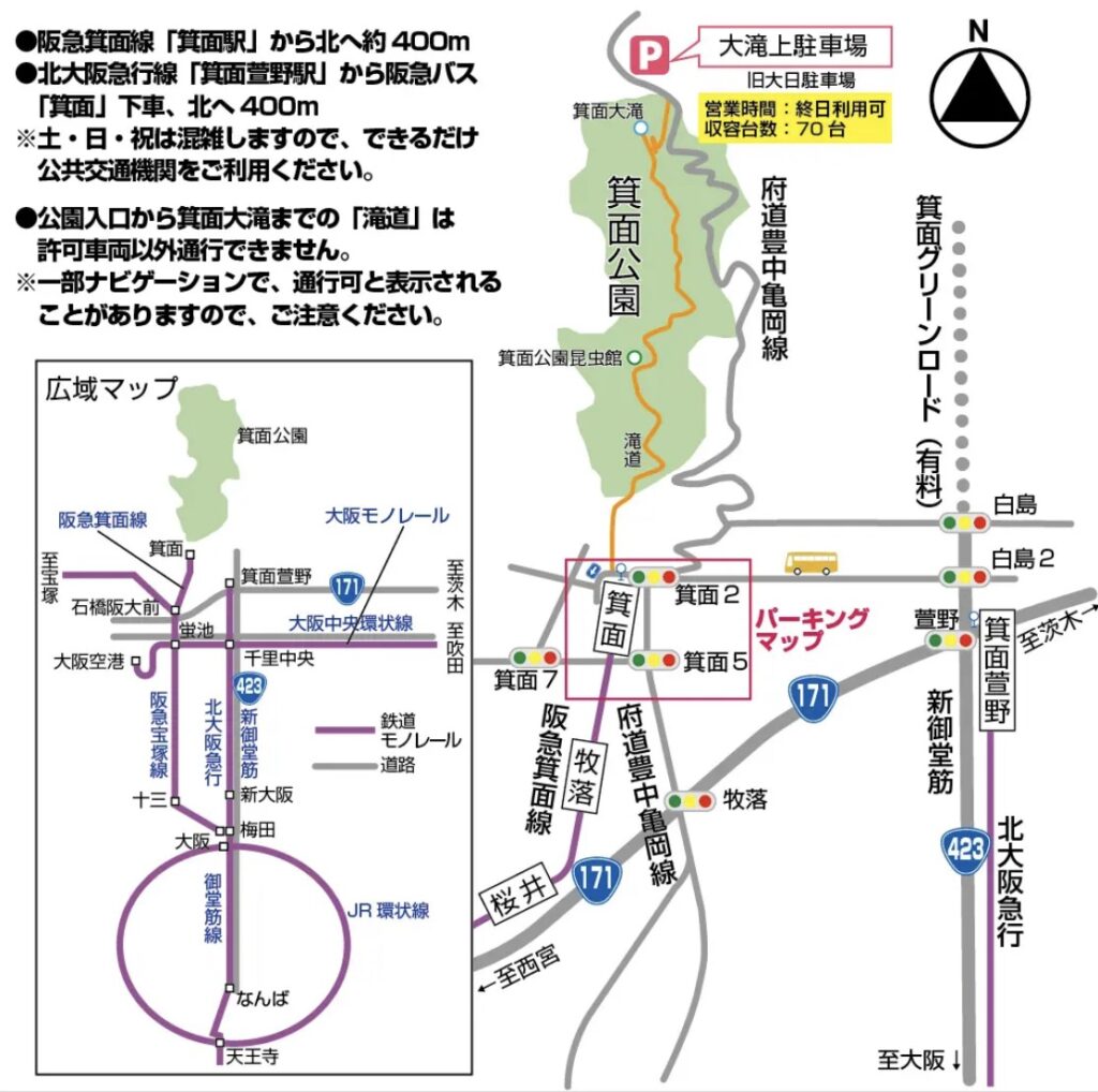 箕面滝アクセス