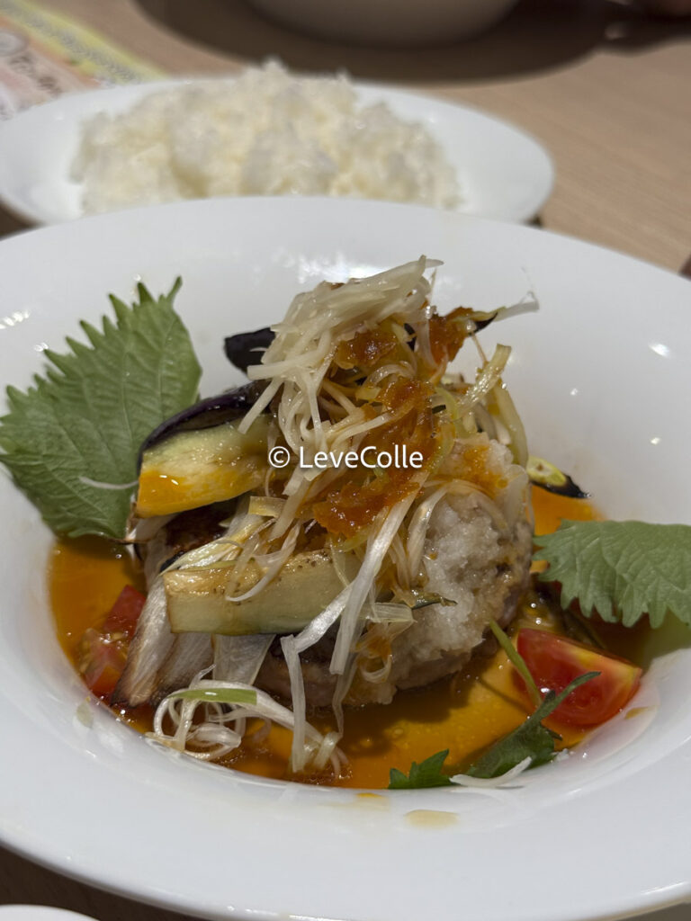 なすと香味野菜ハンバーグ