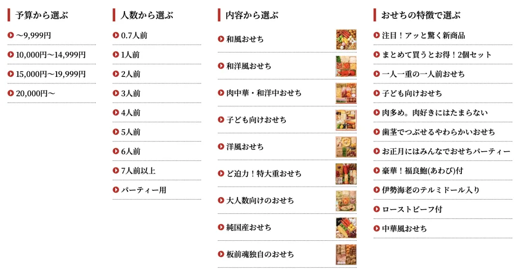 板前魂おせち種類