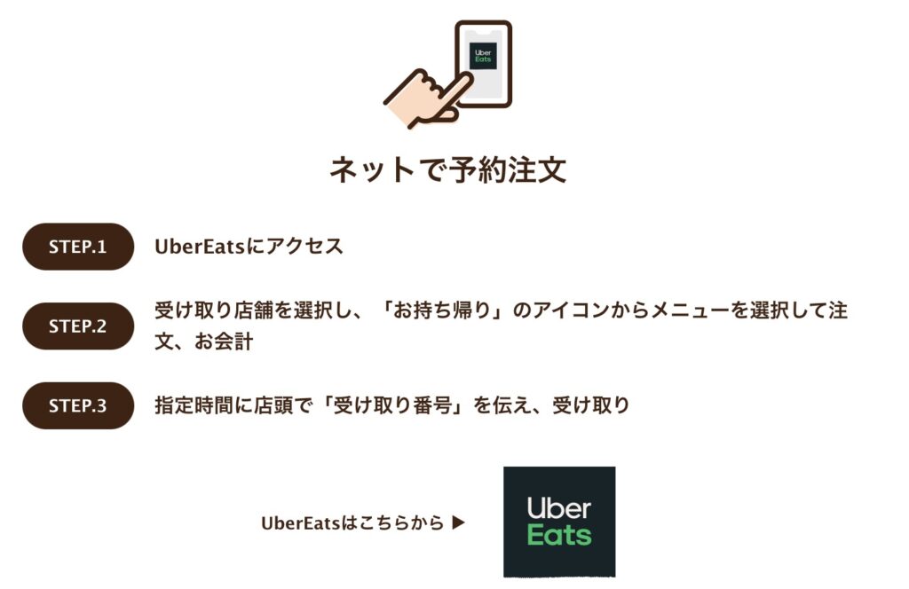 デニーズテイクアウト方法