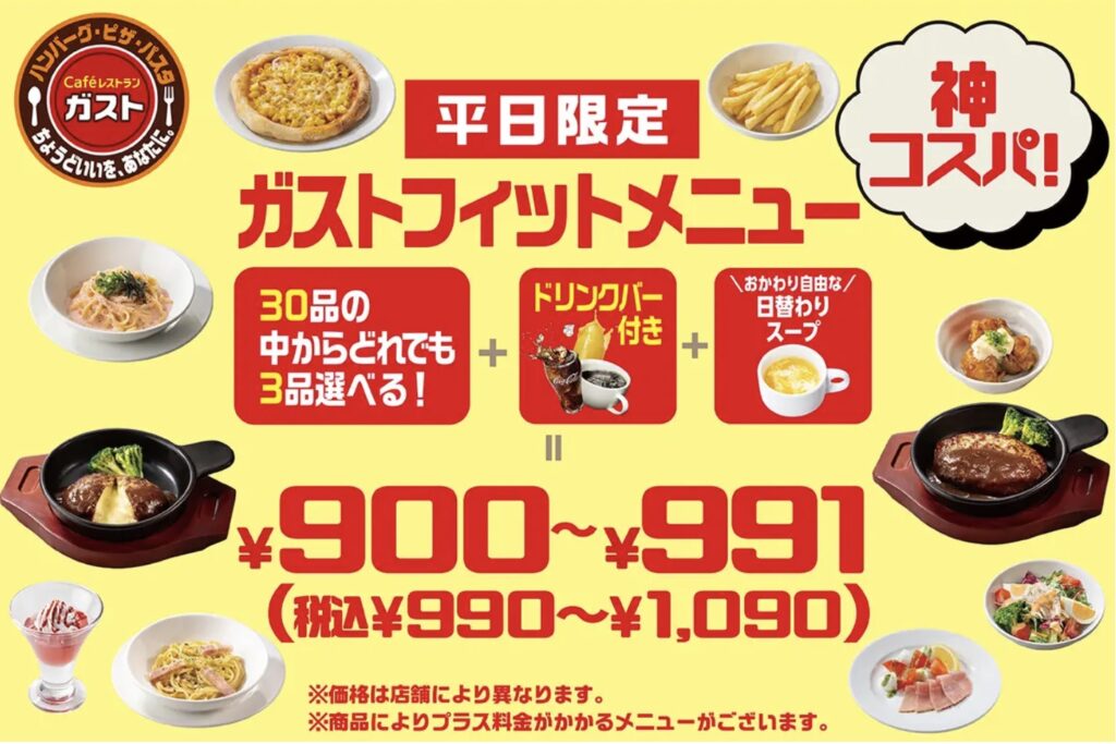 ガストフィットメニューとは