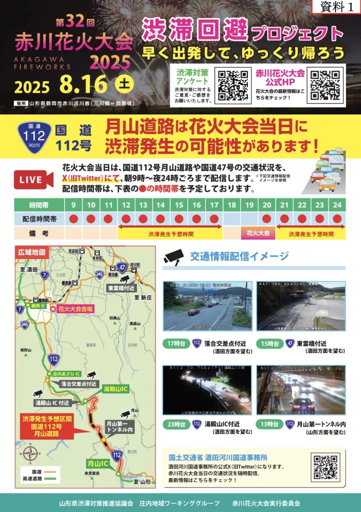 赤川花火大会交通規制