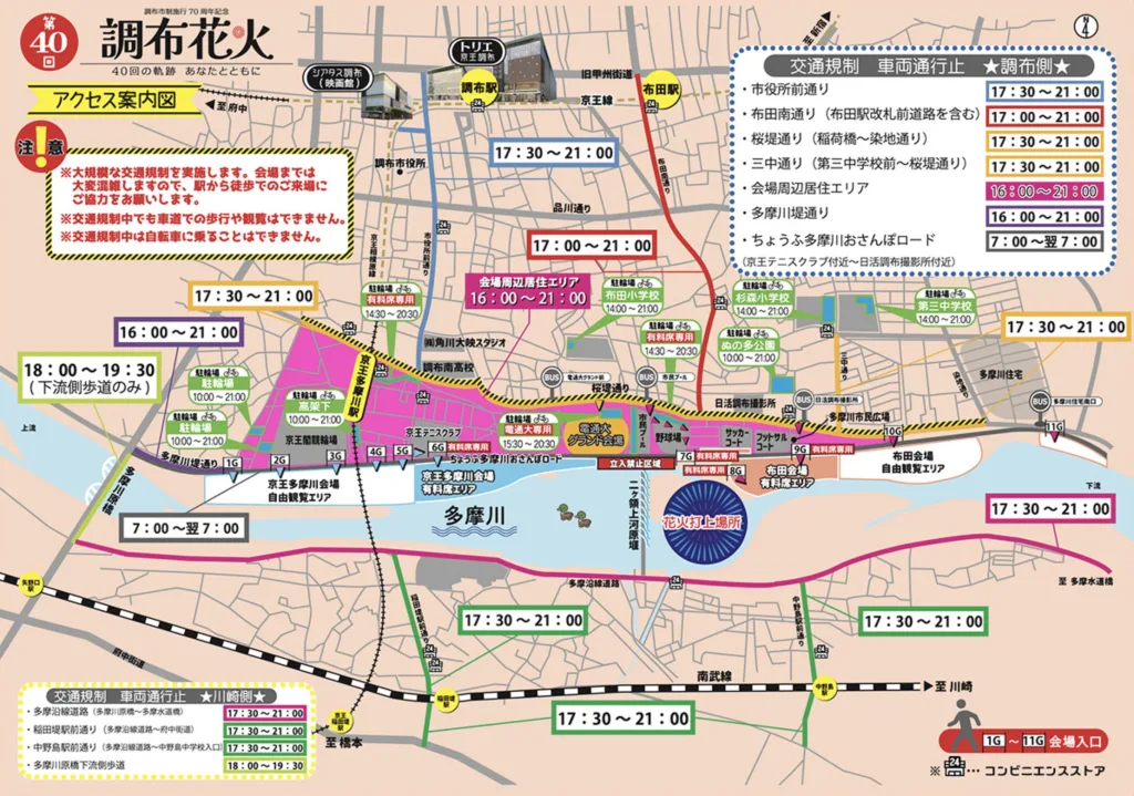 調布花火大会2025穴場スポット