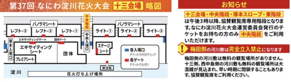 淀川花火大会交通規制
